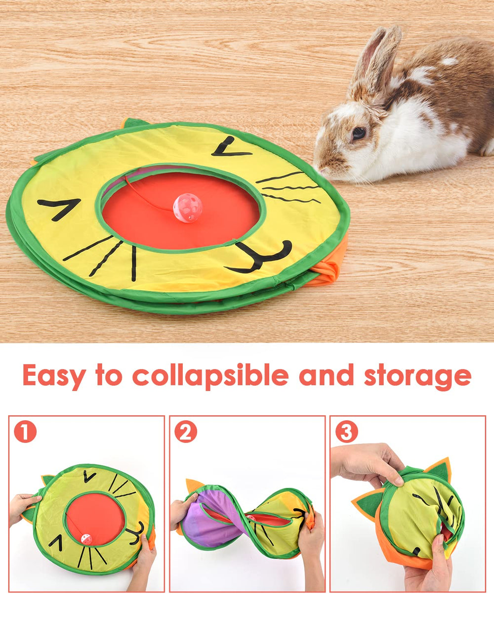 Bissap cubo con tres ventanitas, estimula curiosidad y exploración.