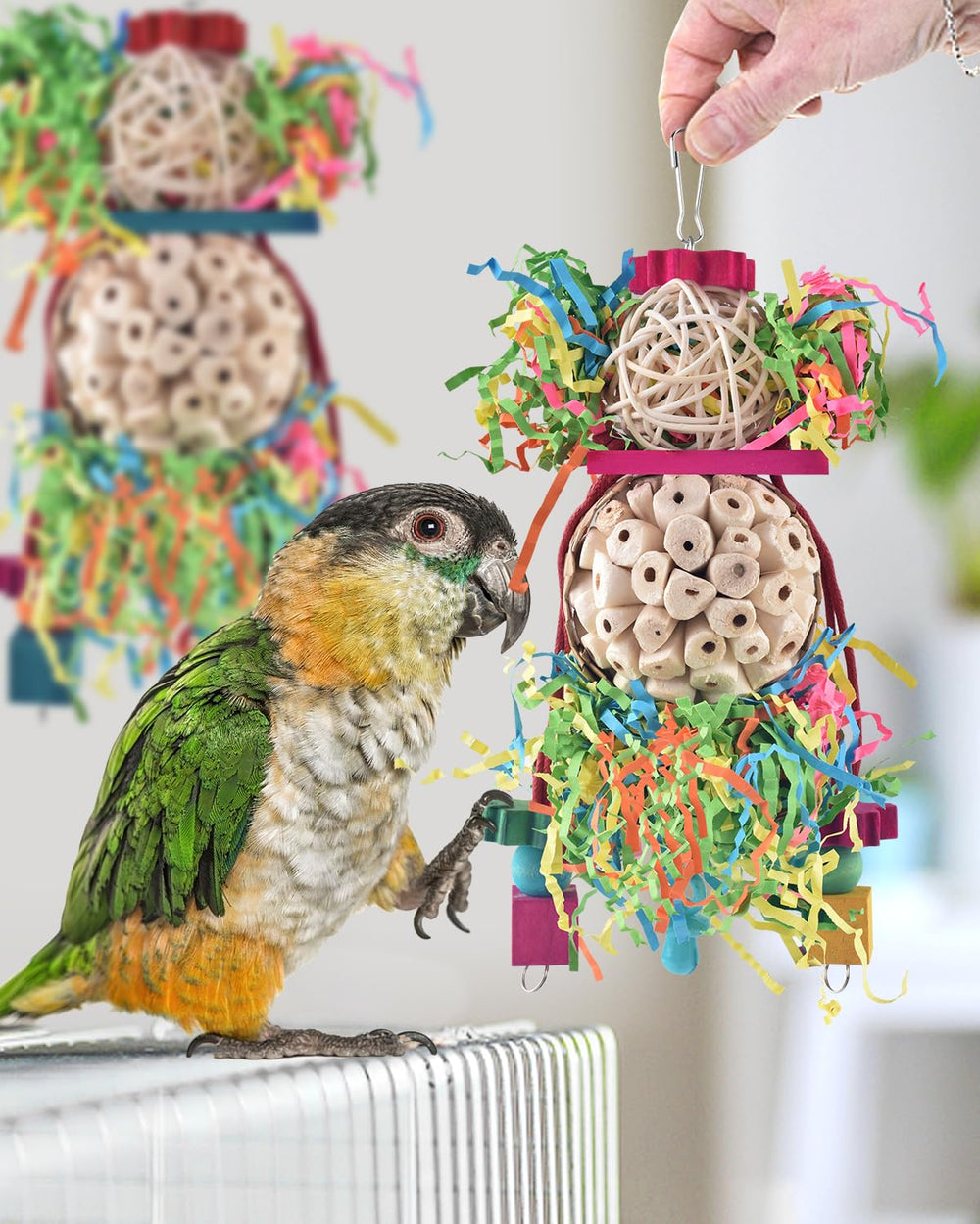 Juguete Bissap para aves pequeñas, ideal para picar y jugar