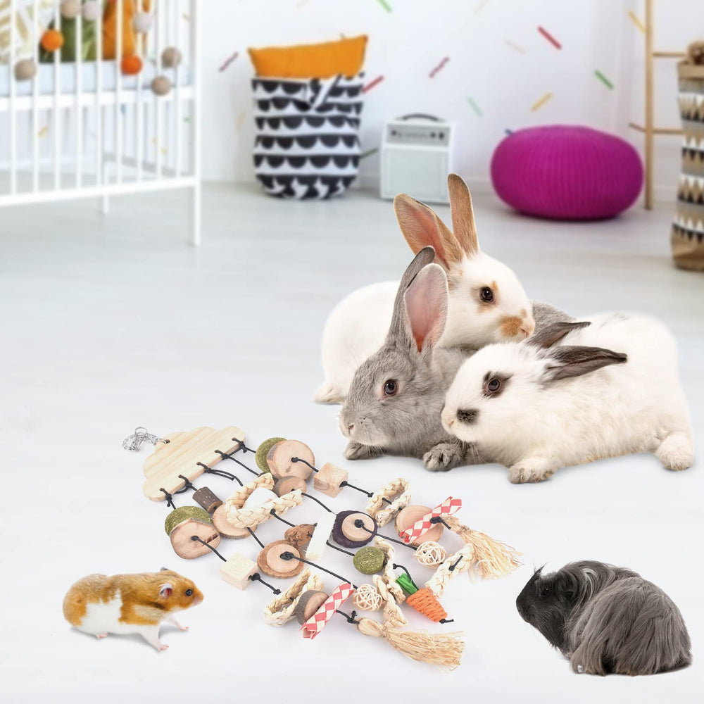 Bissap nuez masticable para conejo, textura y juego