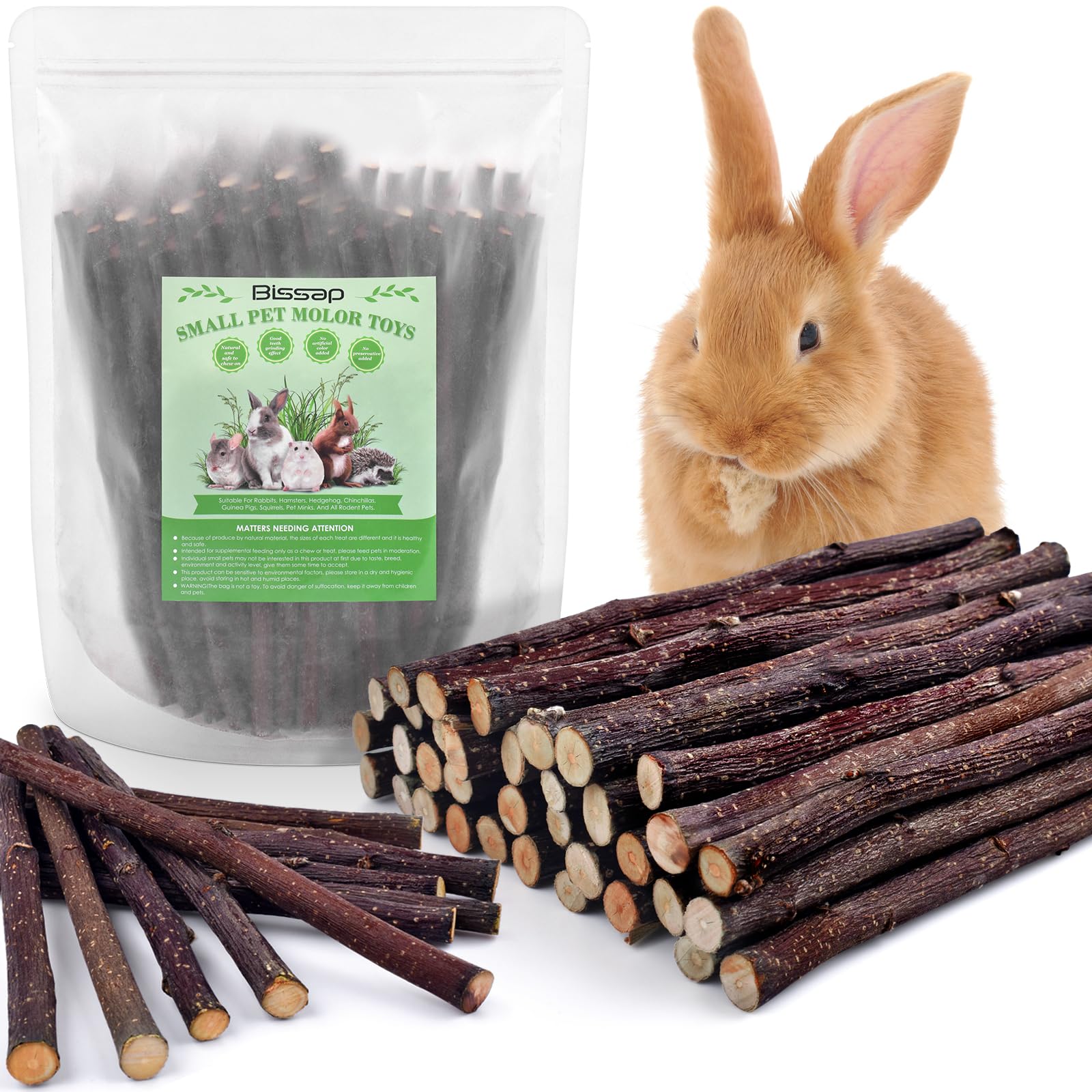 Palitos de manzana Bissap para conejos, masticación segura y deliciosa.