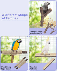 Bissap perchas en forma de Y natural para variedad de agarre.