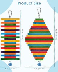 Bissap piezas de madera coloreadas como bloques para trepar.
