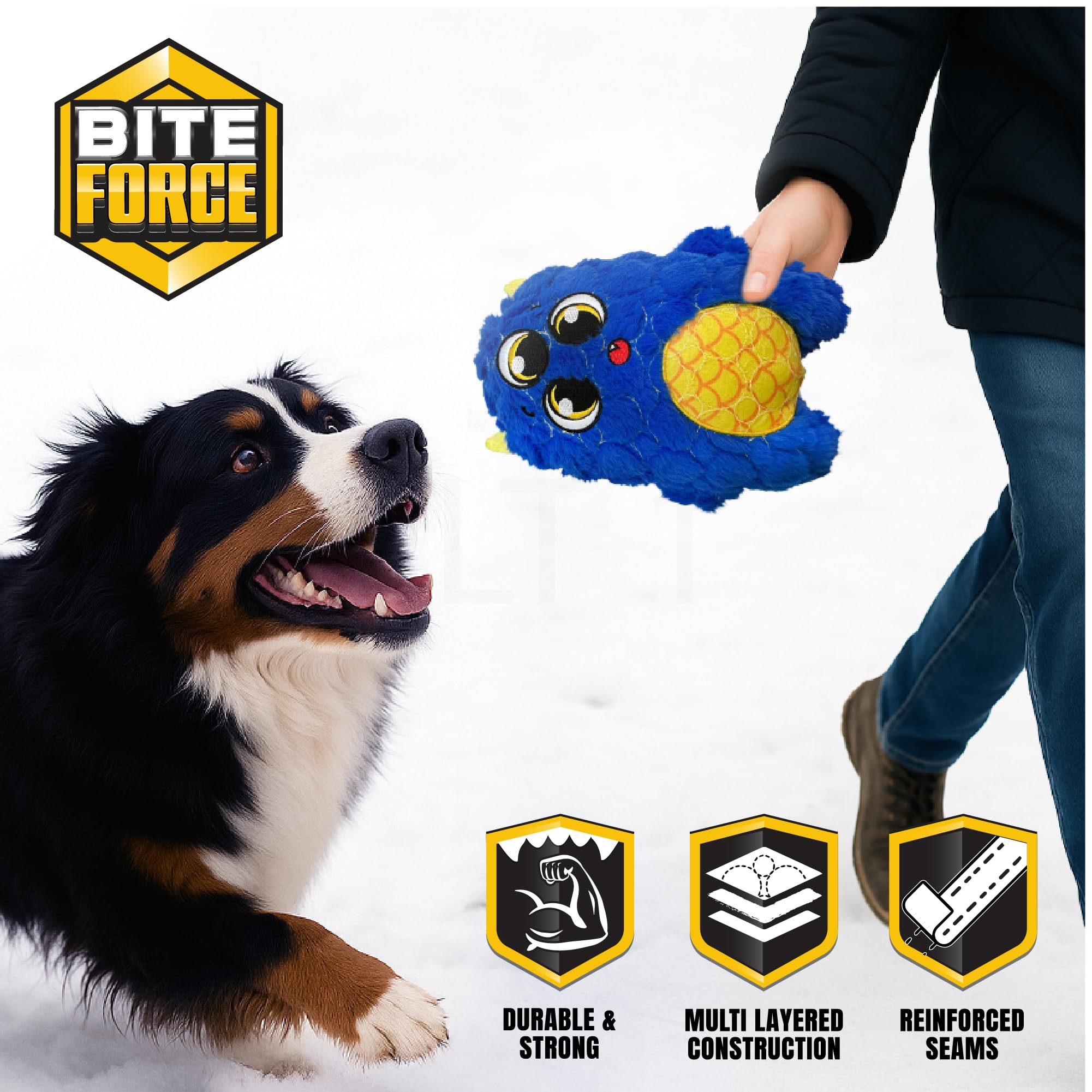 Juguete grande Bite Force para perros agresivos y resistentes.
