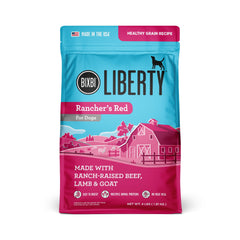 BIXBI Liberty bolsa abierta con croquetas de carne fresca para nutrición de alto valor.