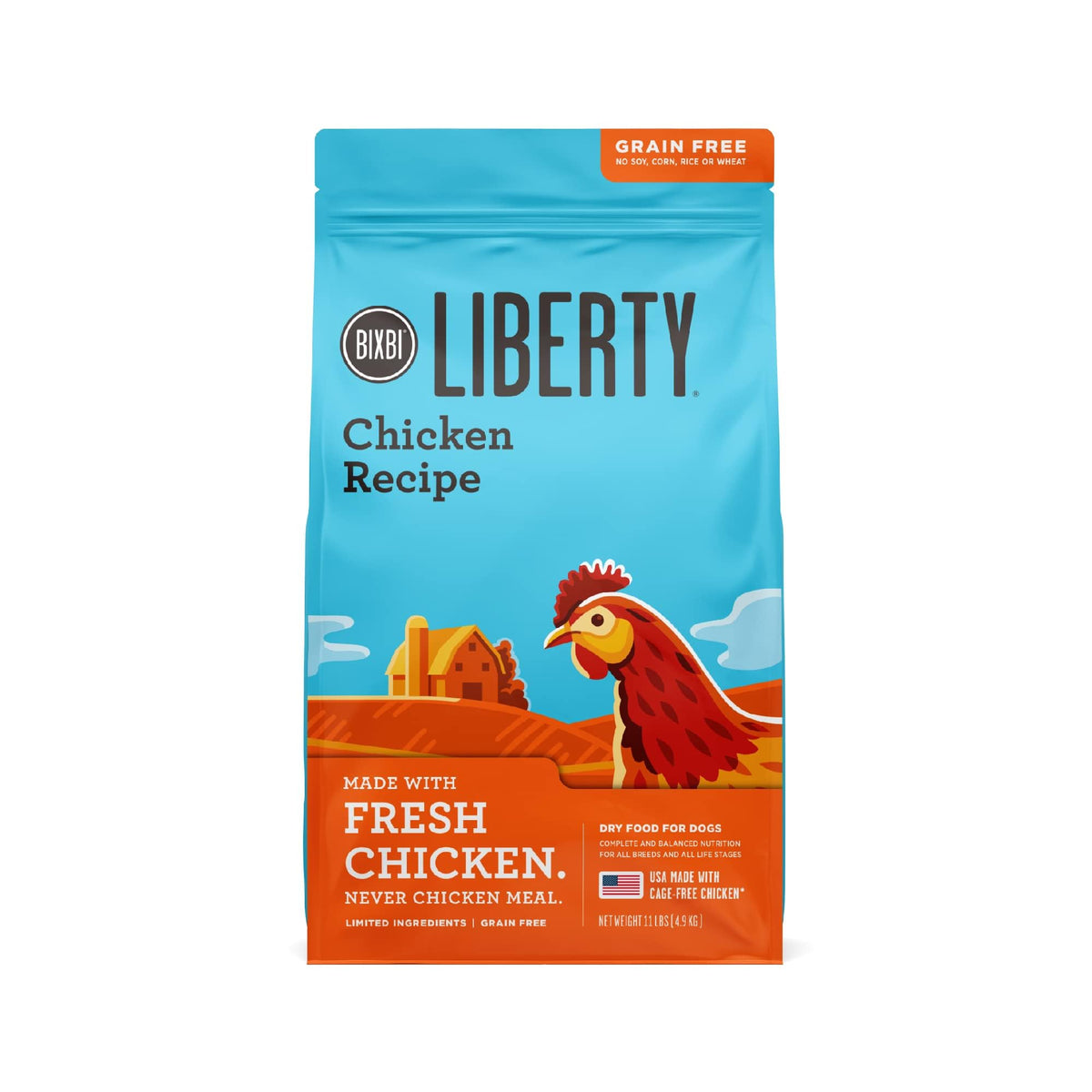 BIXBI Liberty croquetas: proteína de alta calidad para músculos fuertes y energía sostenida.