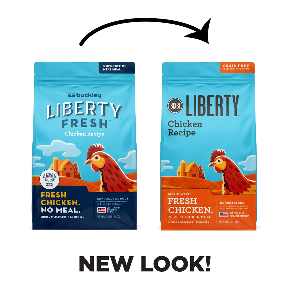 BIXBI Liberty pollo sin jaula: origen responsable para dietas equilibradas.