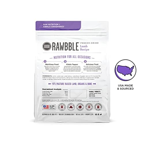 BIXBI Liberty refuerzo deshidratado con cordero, añade sabor y proteína al plato