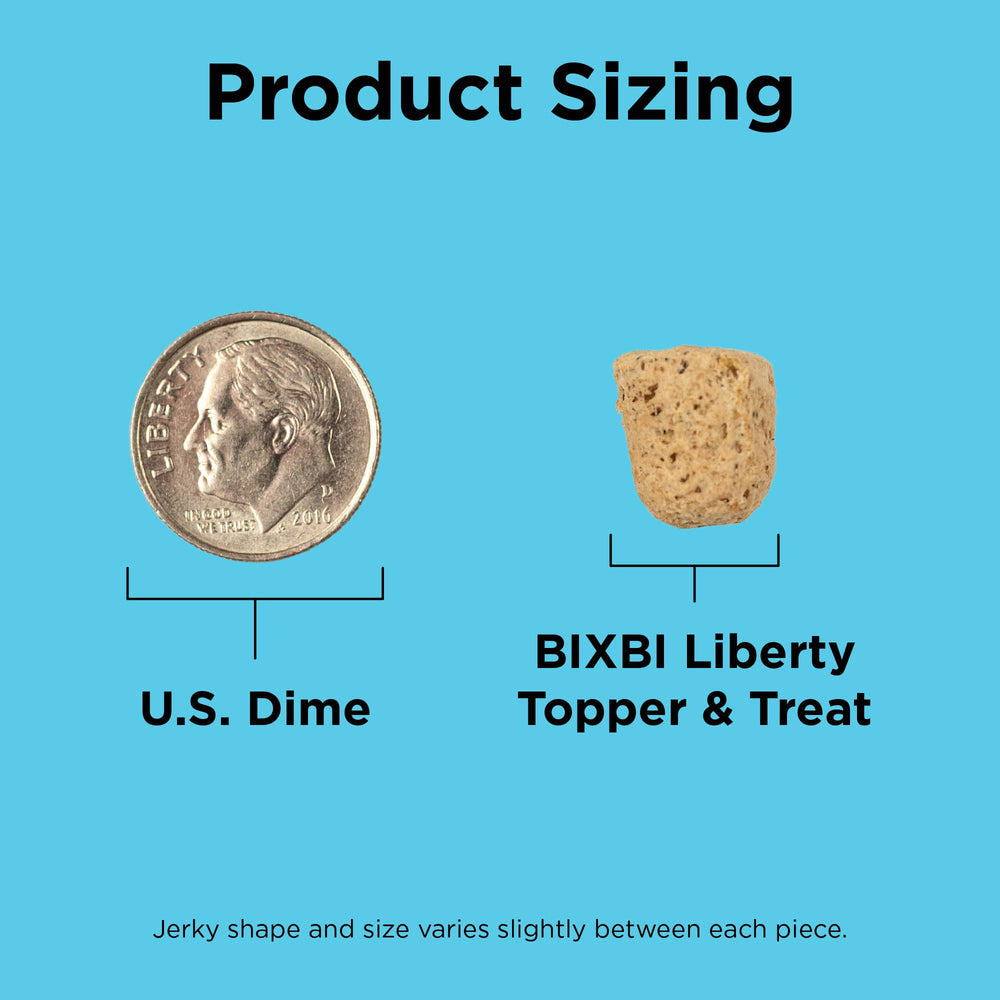 BIXBI Liberty topper poulet sans antibiotiques et sans additifs artificiels.