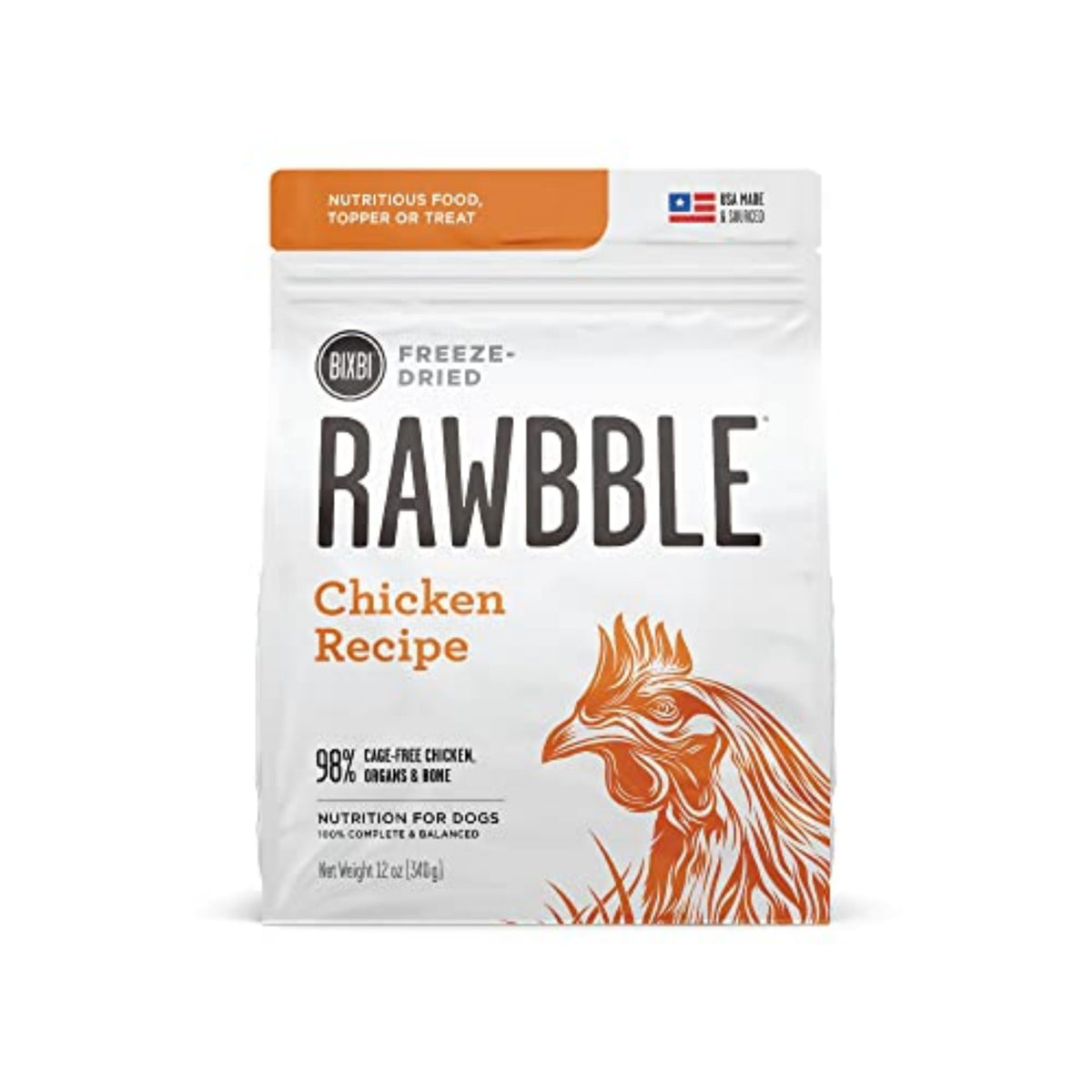 BIXBI Liberty: trozos de pollo crudos liofilizados para nutrición de alta digestibilidad.