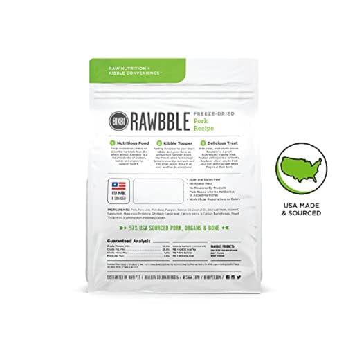 BIXBI Liberty viande et organes : profil nutritionnel élevé pour récompense savoureuse.