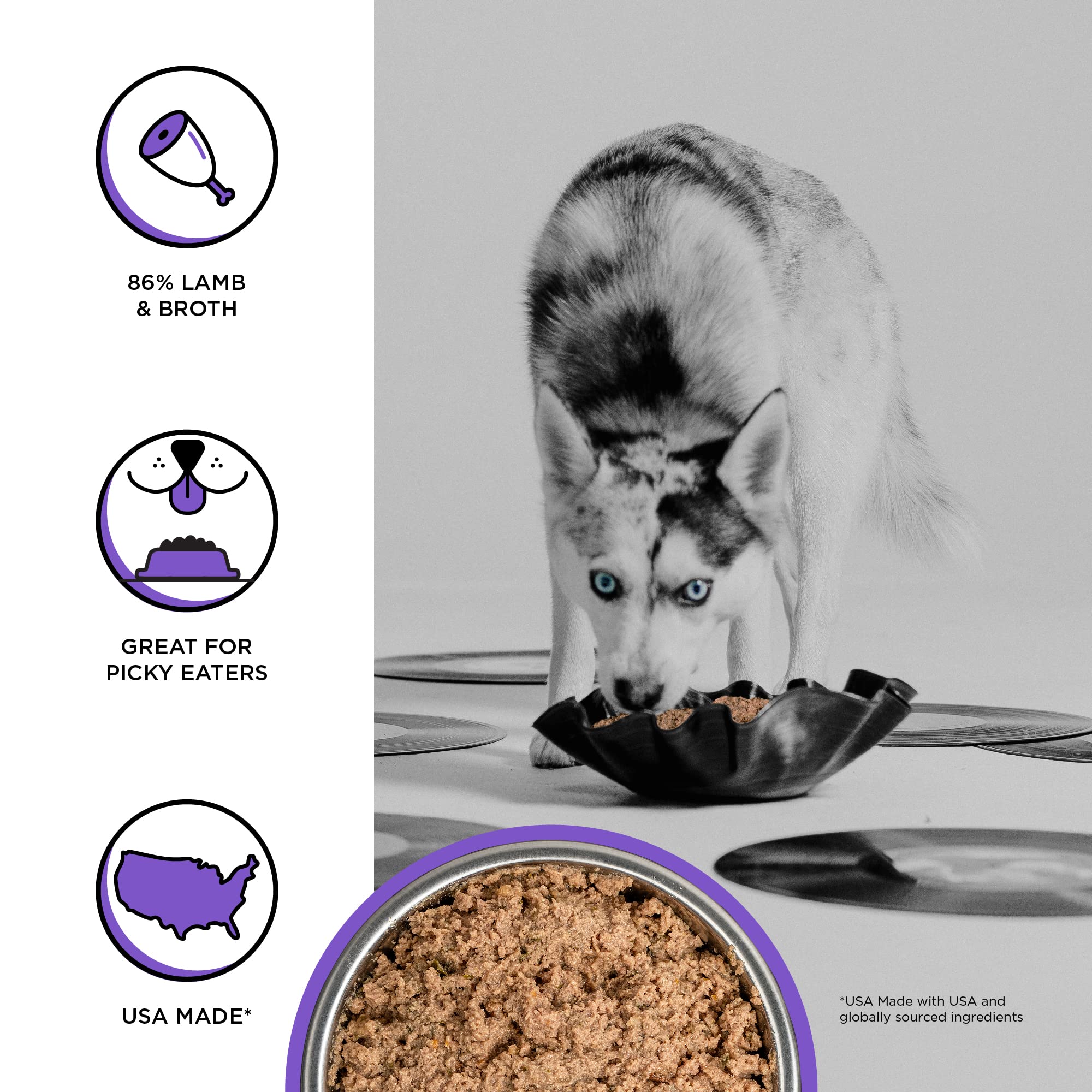 BIXBI Rawbble pate cordero: textura suave para perros selectivos.