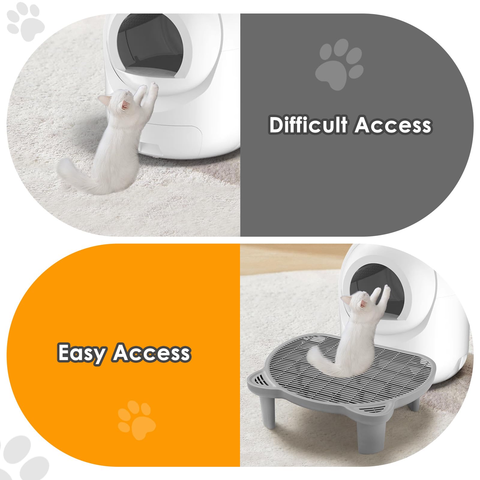 Blata accesibilidad-gatos-mayores: diseño ergonómico para movilidad reducida.