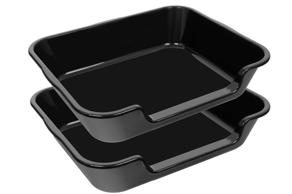 Blaucasa caja de arena para perro grande, vista frontal, espacio cómodo para uso.