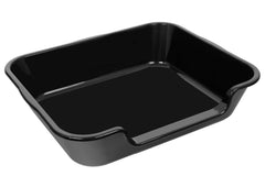 Blaucasa caja de arena con entrada baja, fácil acceso para razas grandes.