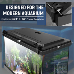 Luz LED ajustable para acuario Blosail, permite adaptar escenas y mantener el ciclo diario