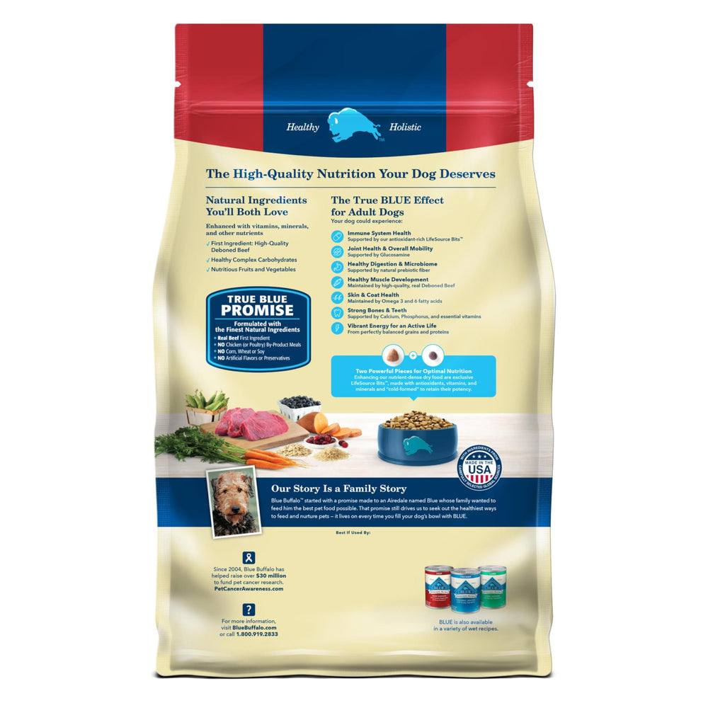 Blue Buffalo sin subproductos de pollo, ingrediente natural de alta calidad.