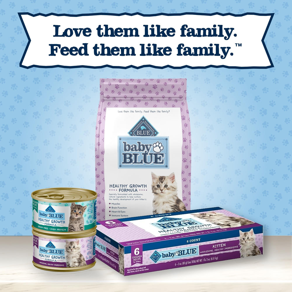 Blue Buffalo Baby Blue paté suave como plato principal o topping.
