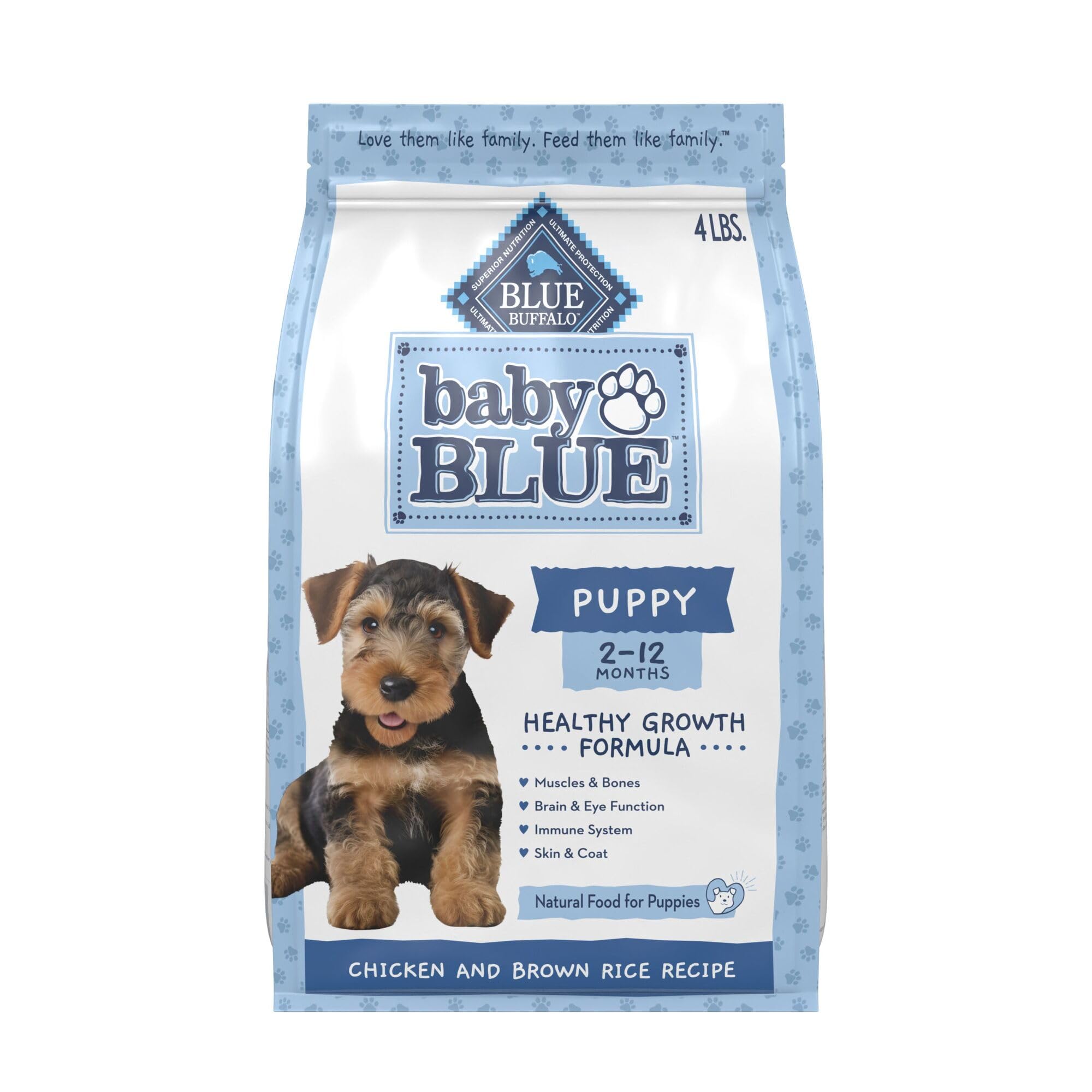 Blue Buffalo Baby BLUE poulet premier ingrédient pour chiots, nutrition tangible
