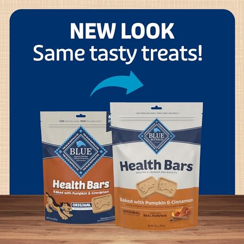 Blue Buffalo Barras Saludables sabor natural y crujiente que les encanta.