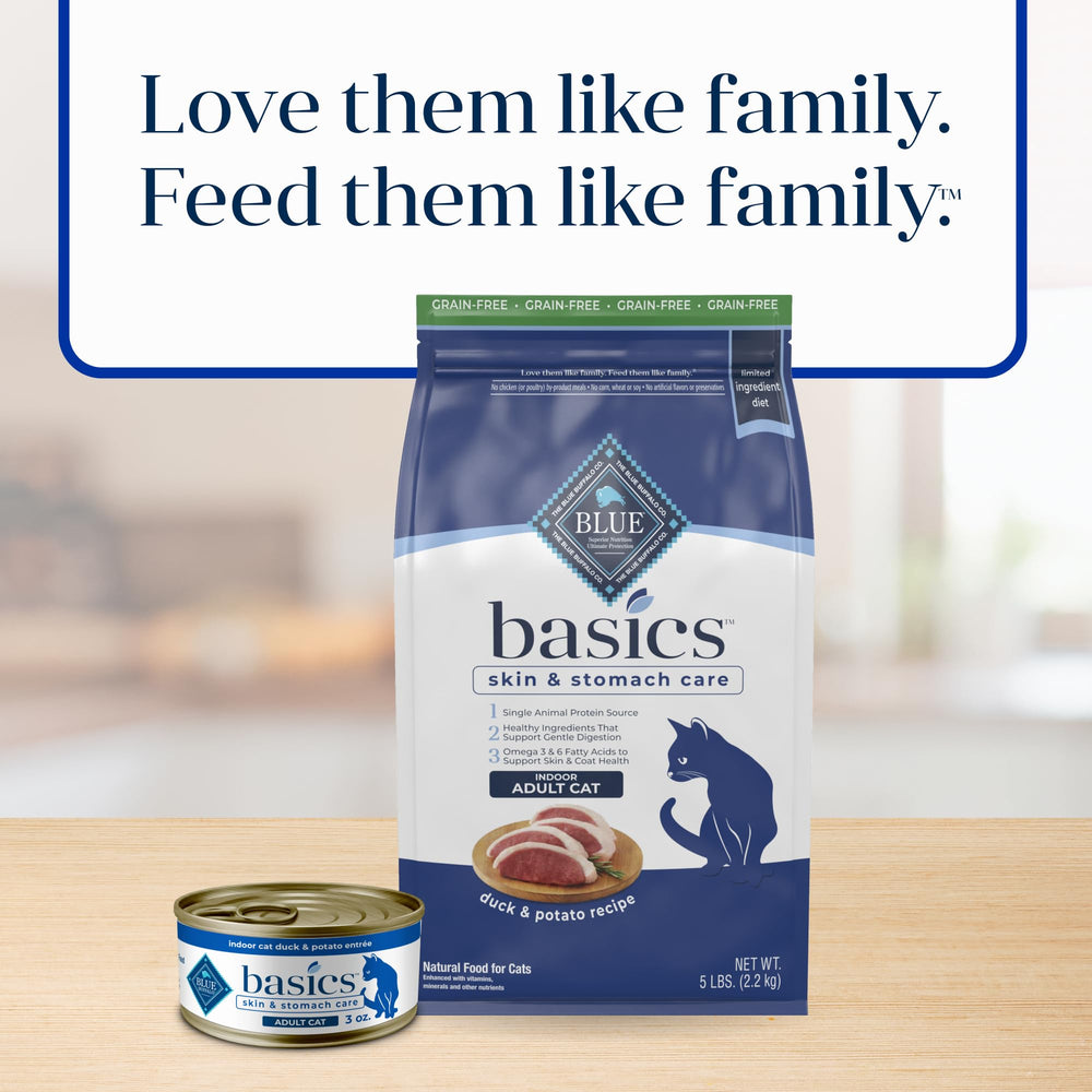 Blue Buffalo Basics dieta limitada, opción de ingredientes restringidos para gatos