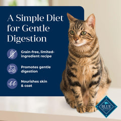 Blue Buffalo Basics Gato: fórmula sin granos para estómago sensible y digestión ligera.