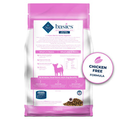 Blue Buffalo Basics: pavo como ingrediente principal para digestión suave.