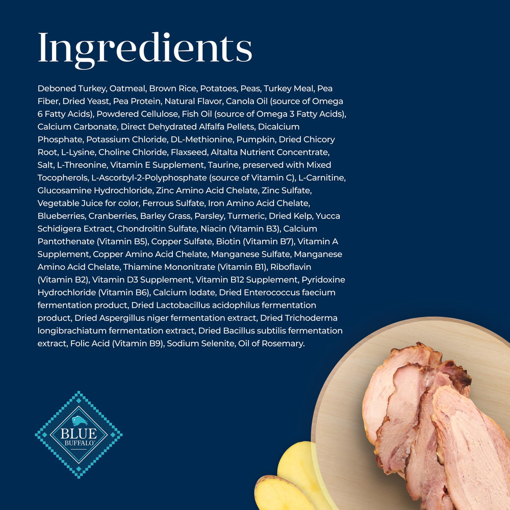 Blue Buffalo Basics receta de pavo y papa para digestión suave