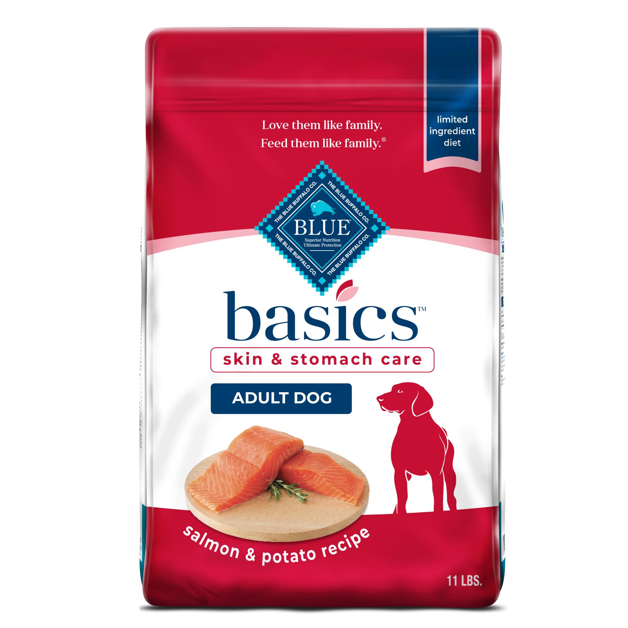 Blue Buffalo Basics salmón primer ingrediente para digestión suave