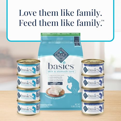 Blue Buffalo Basics: uso en casa para comidas diarias del gato.