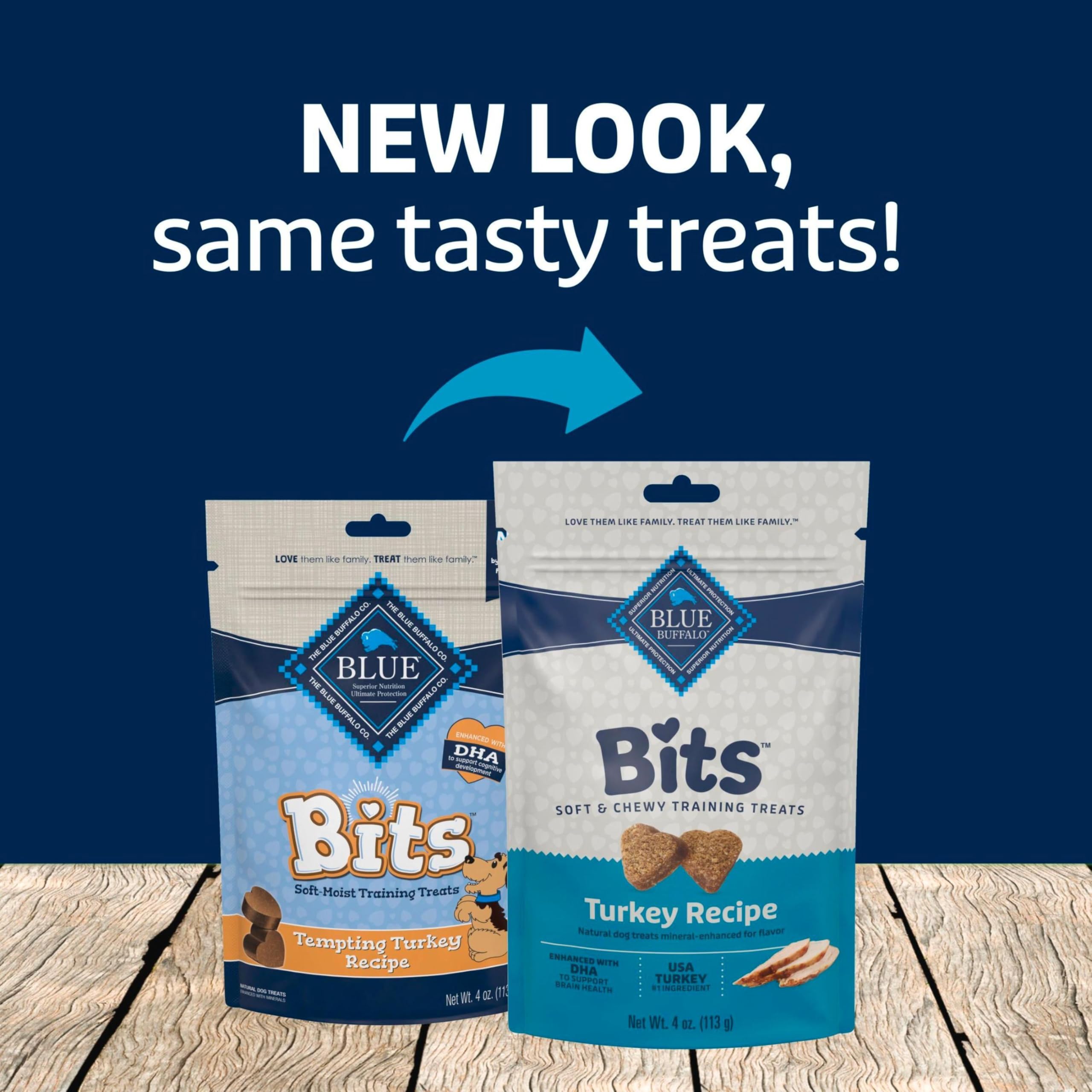 Blue Buffalo Blue Bits Masticables Pequeños Cachorro para refuerzo constante.