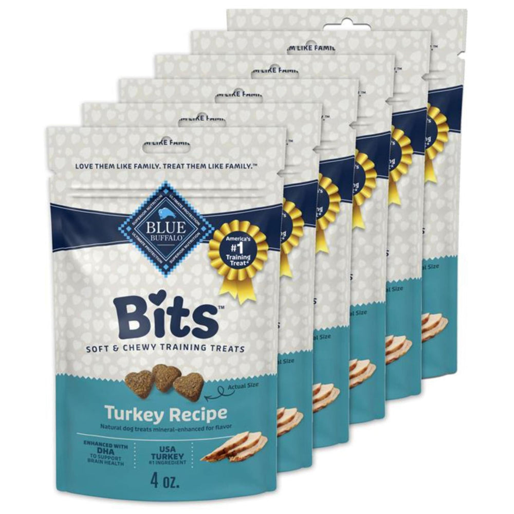 Blue Buffalo Blue Bits Premio Turquia 4 oz para entrenamiento suave.