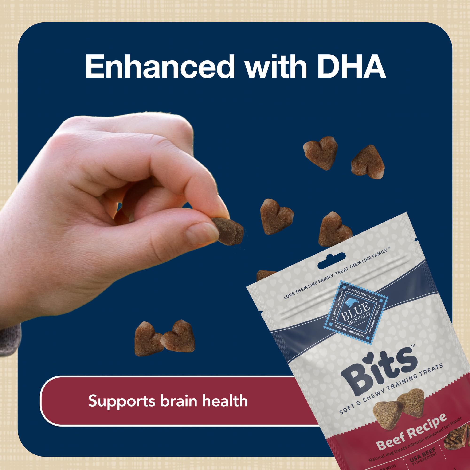 Blue Buffalo Bits sin maíz, trigo ni soya para dietas sensibles