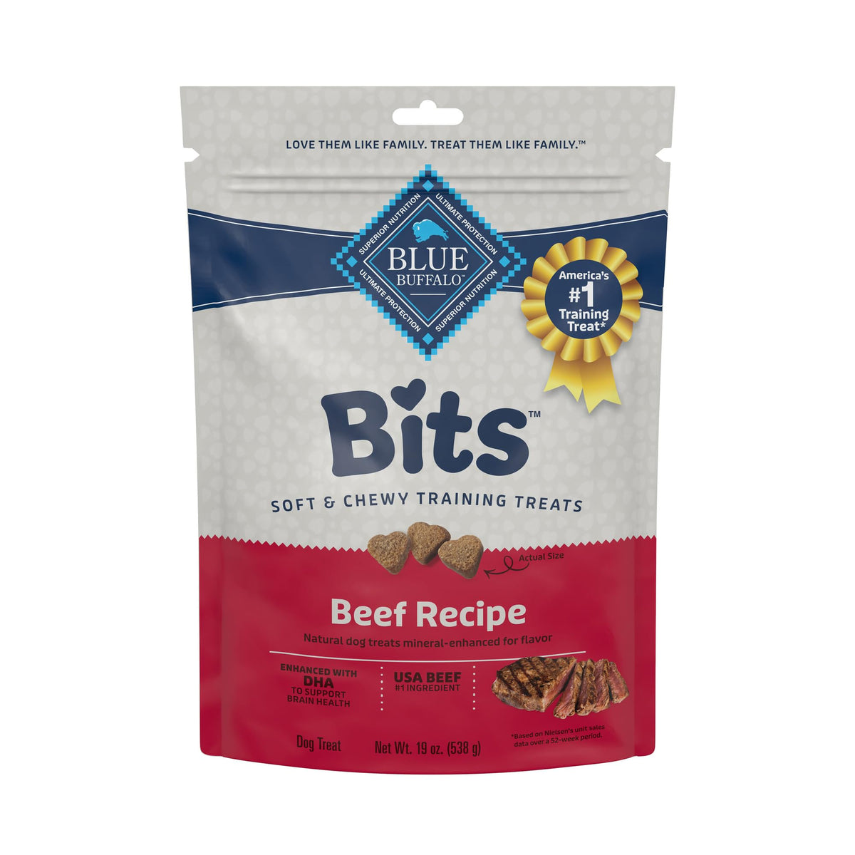 Blue Buffalo Bits tres-molles boeuf - idéal pour l'entraînement.