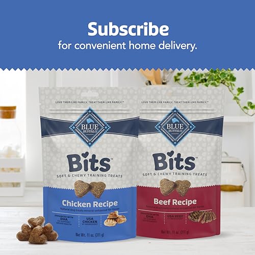 Blue Buffalo Bits, entrenamiento fácil con premiación sabrosa y conveniente.