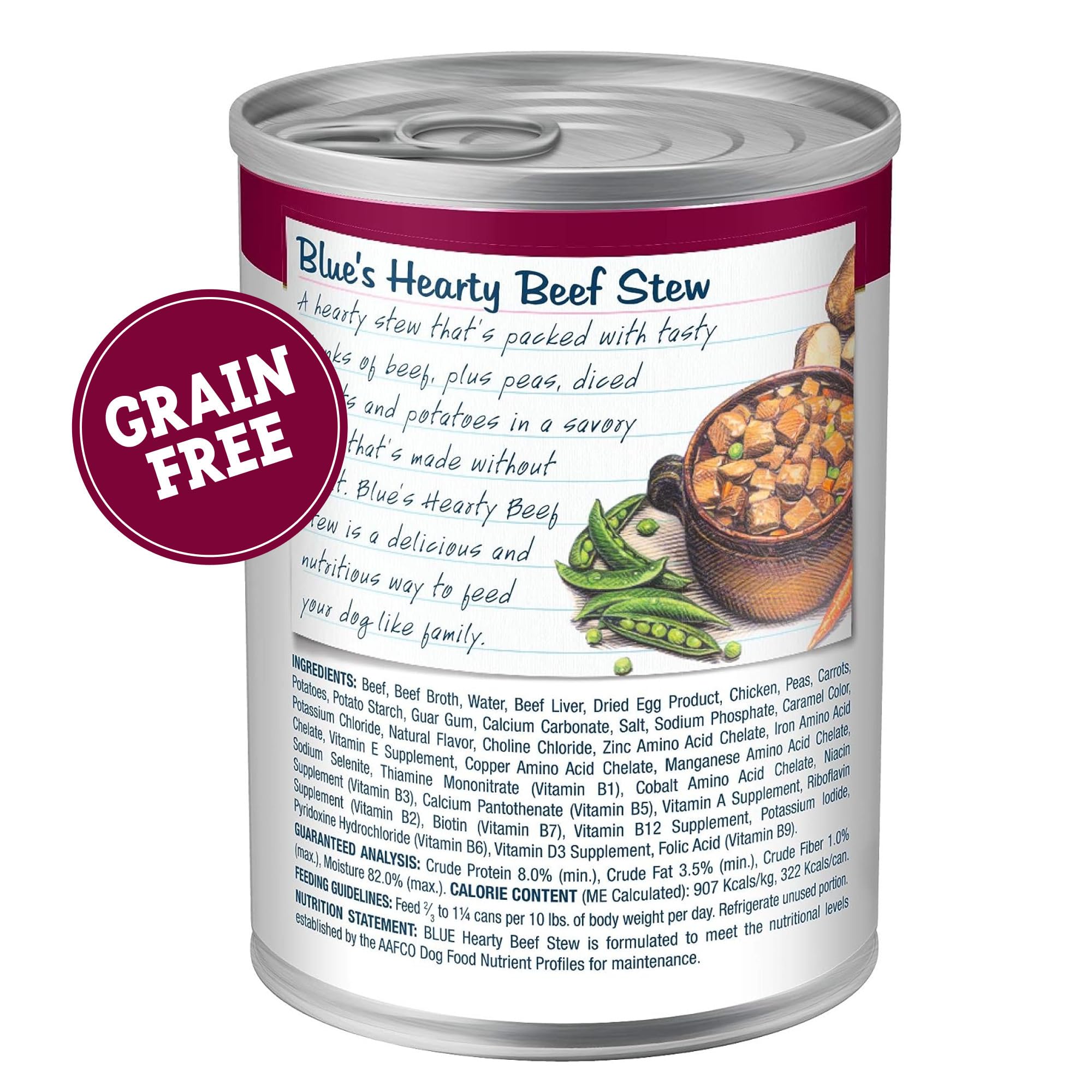 Blue Buffalo Blues Stew: trozos de res en salsa para comida completa.