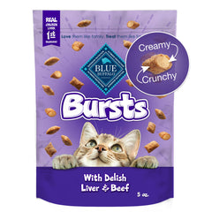 Blue Buffalo Bursts con hÍgado de pollo y res, snack crujiente con centro cremoso para premiar