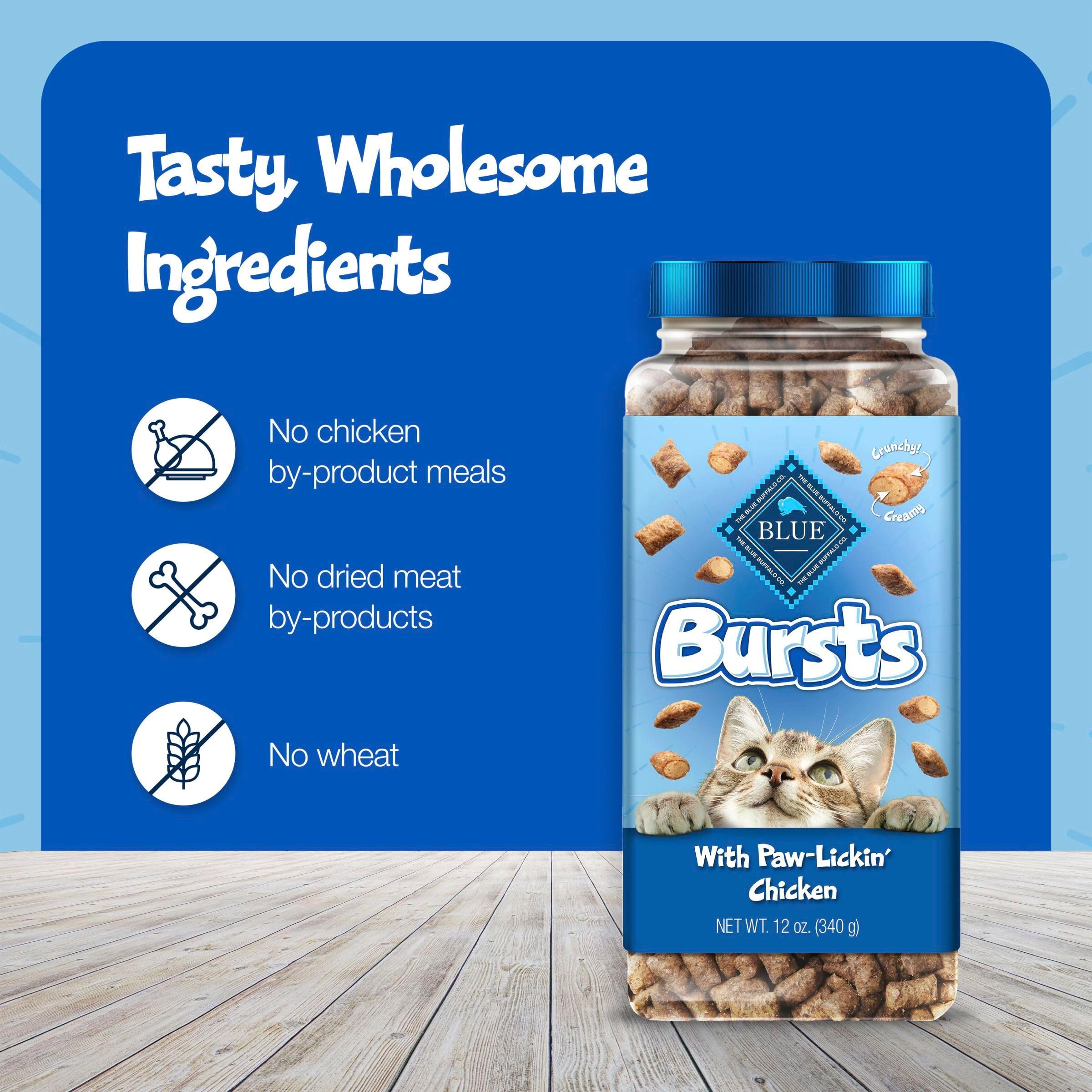 Blue Buffalo Bursts: sin maíz, trigo ni soya para dietas simples.
