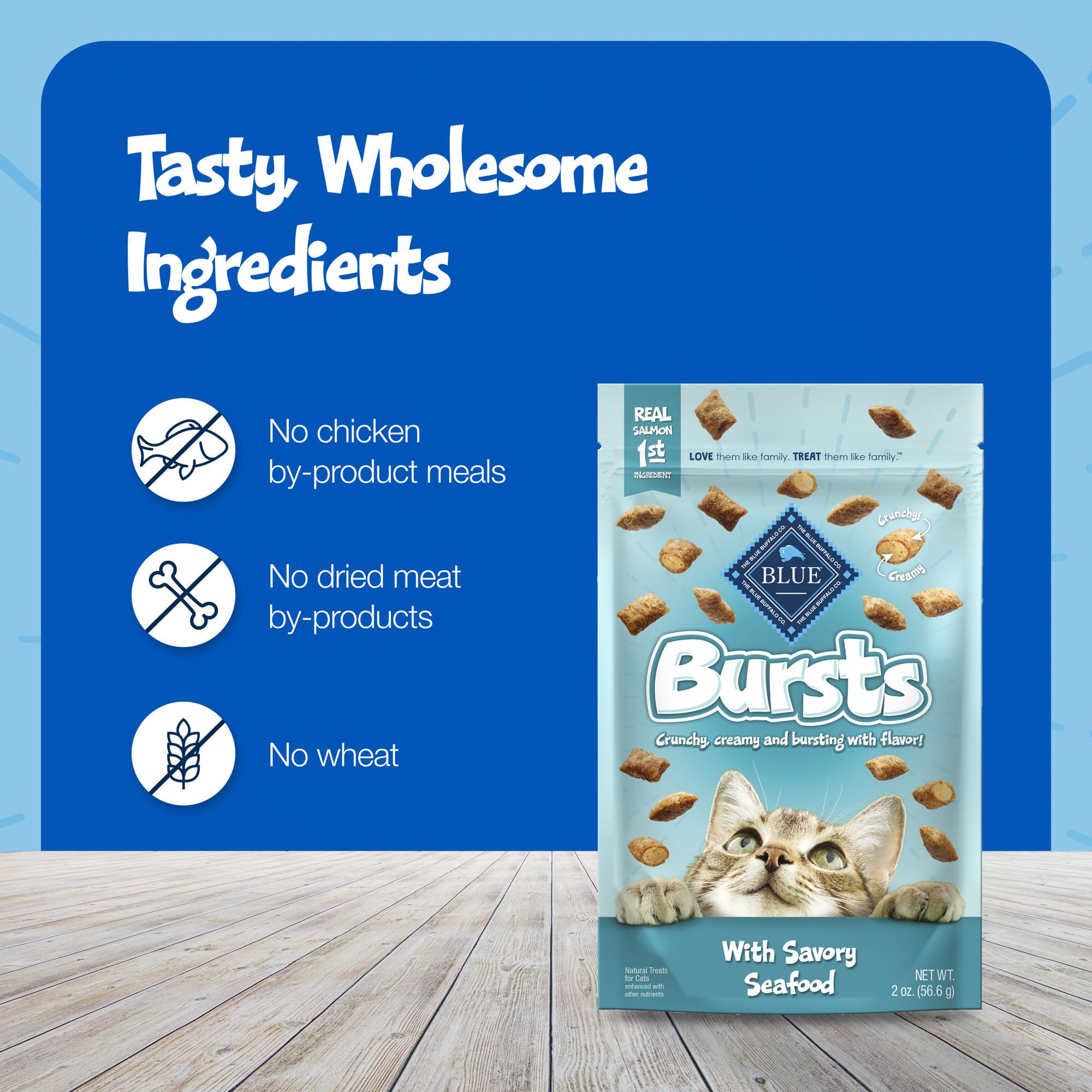 Blue Buffalo Bursts snack para entrenamiento de gatos