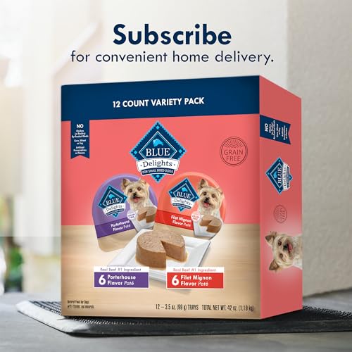 Blue Buffalo Delights Pack 12 Tazas: conveniencia de 12 porciones en un solo pedido.