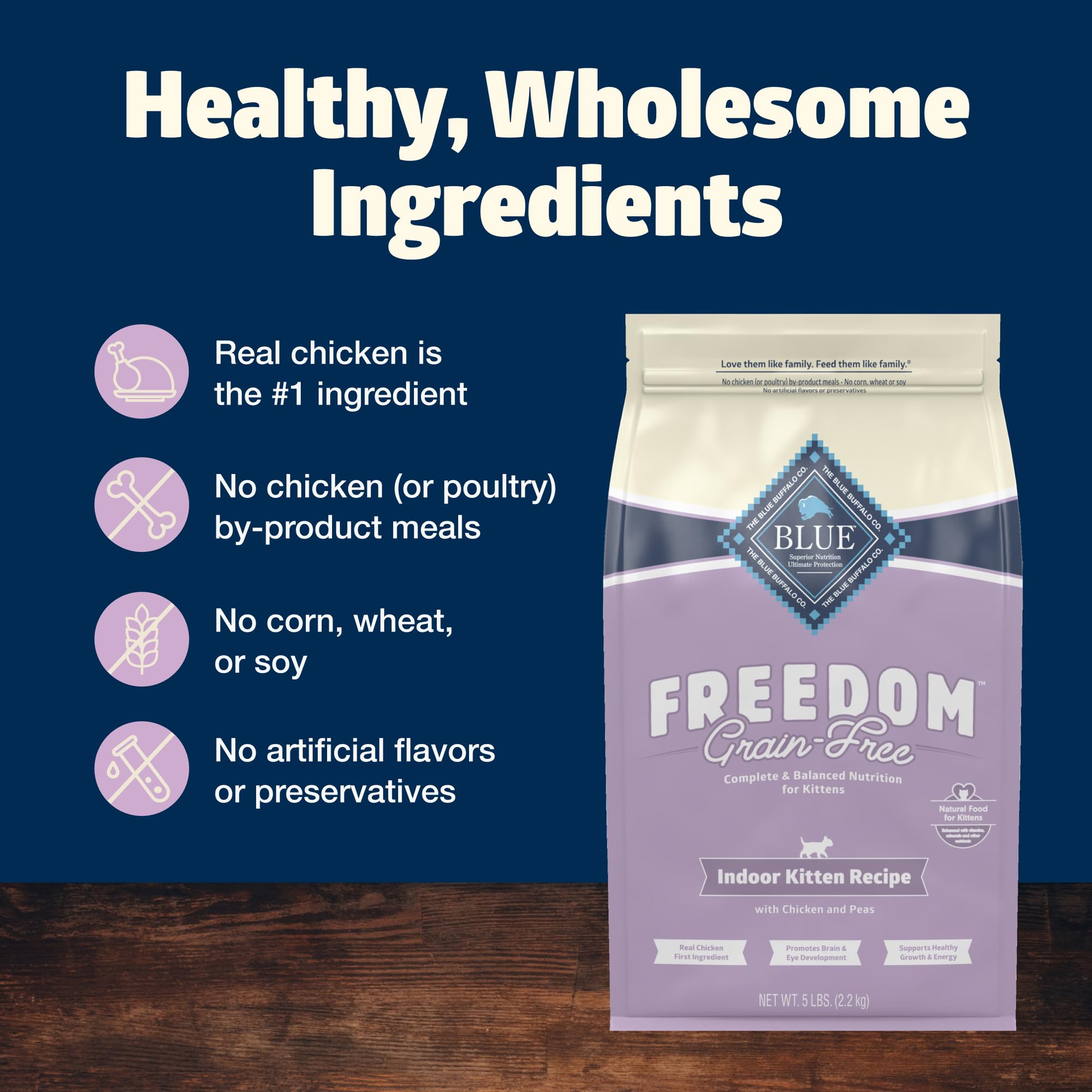 Blue Buffalo Freedom Gatito Digestivo Saludable: fibra y nutrientes