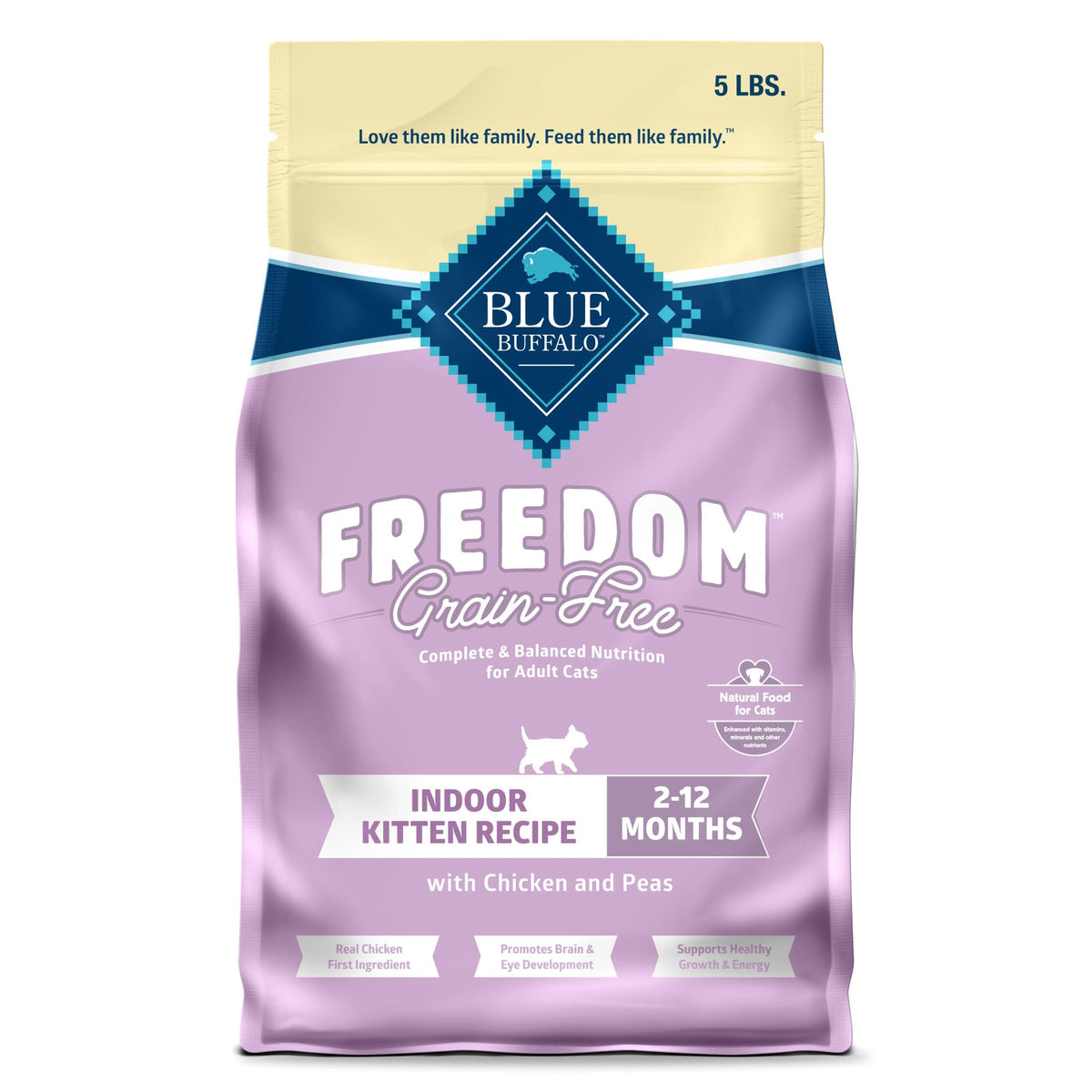 Blue Buffalo Freedom Gatito Pollo Principal: primer ingrediente para nutrición equilibrada