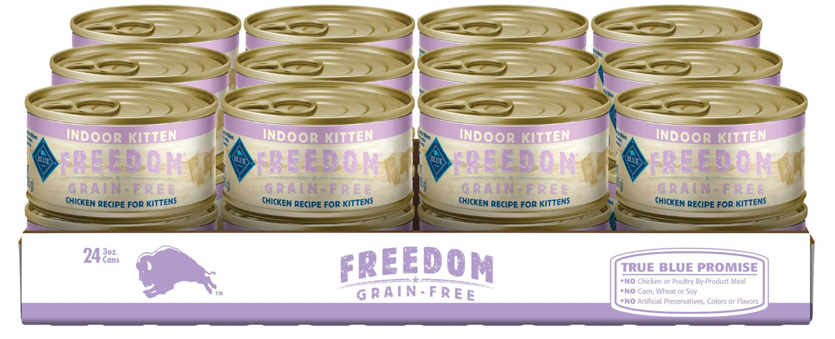 Blue Buffalo Freedom paté sin granos para gatitos, lata de 3oz.