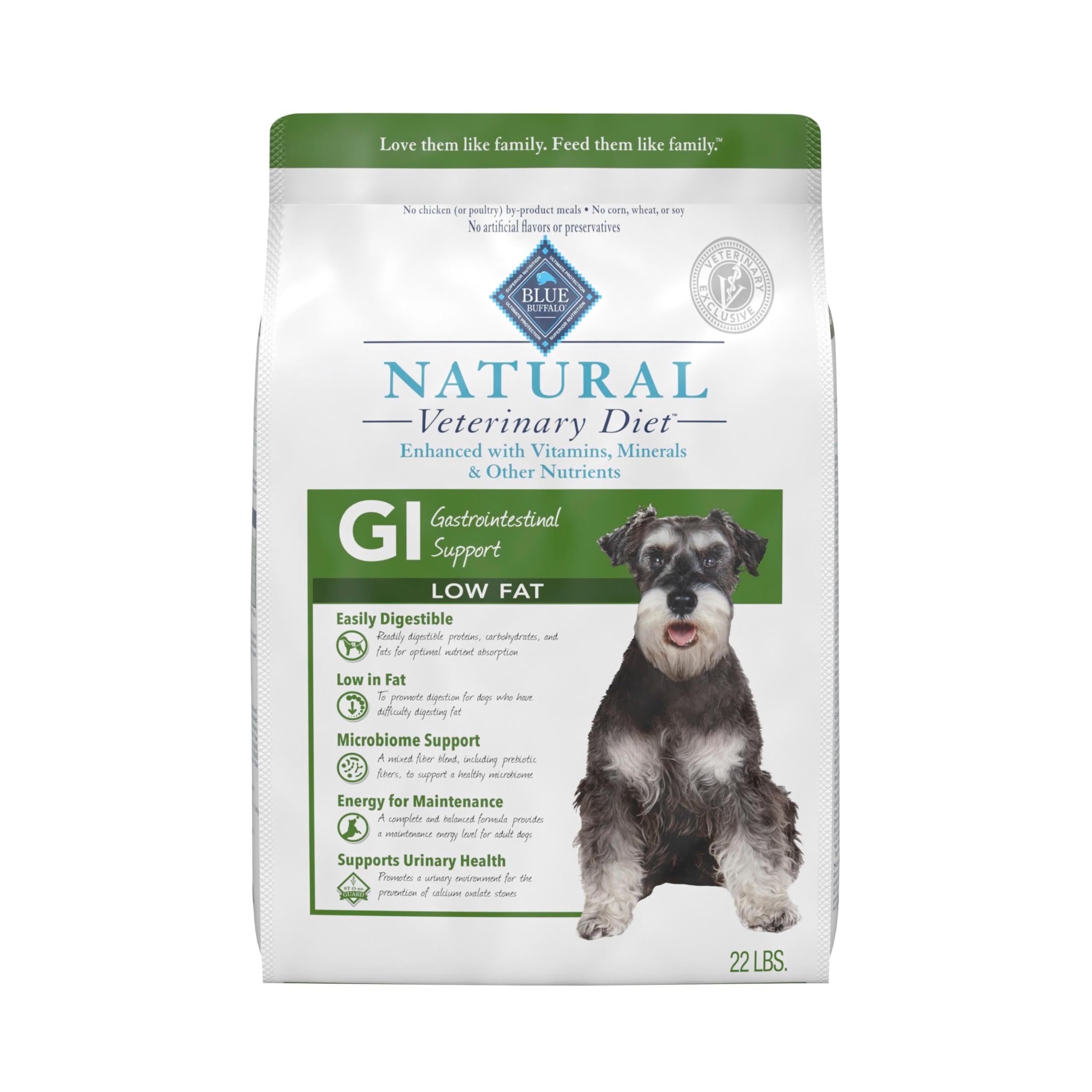 Blue Buffalo GI baja grasa, bolsa de 22 lb, para perros.