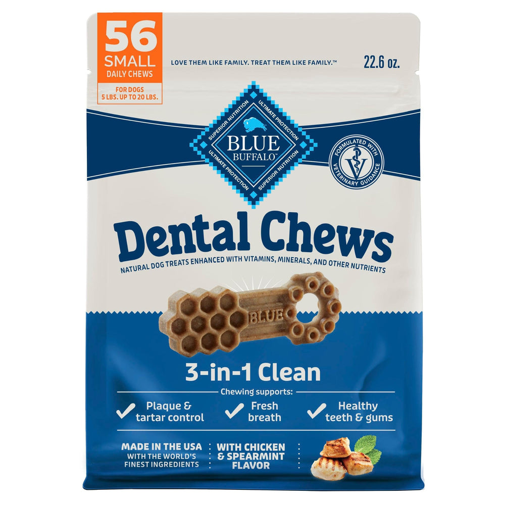 Blue Buffalo gomitas dentales con 50 crestas para limpieza dental