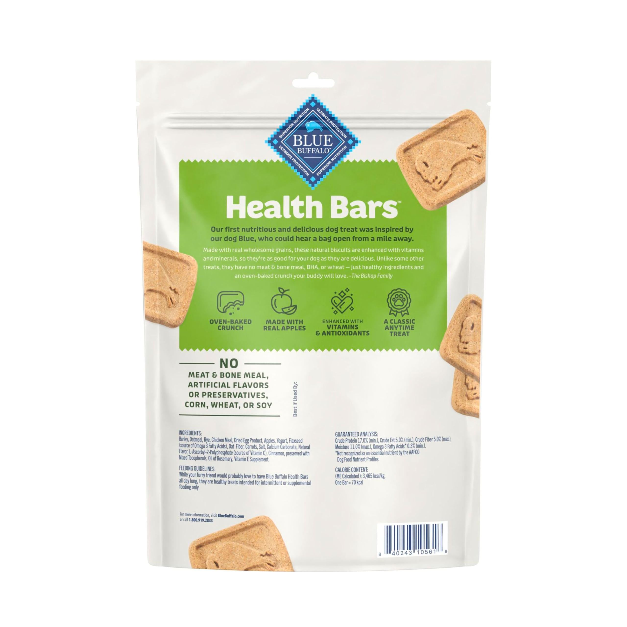 Blue Buffalo Health Bars: crujientes para perros, ideal recompensa de entrenamiento