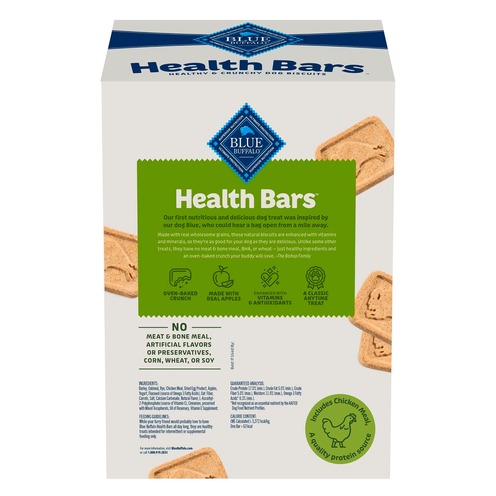 Ingrédients naturels Blue Buffalo Health Bars à base d'avoine, pommes et yogourt