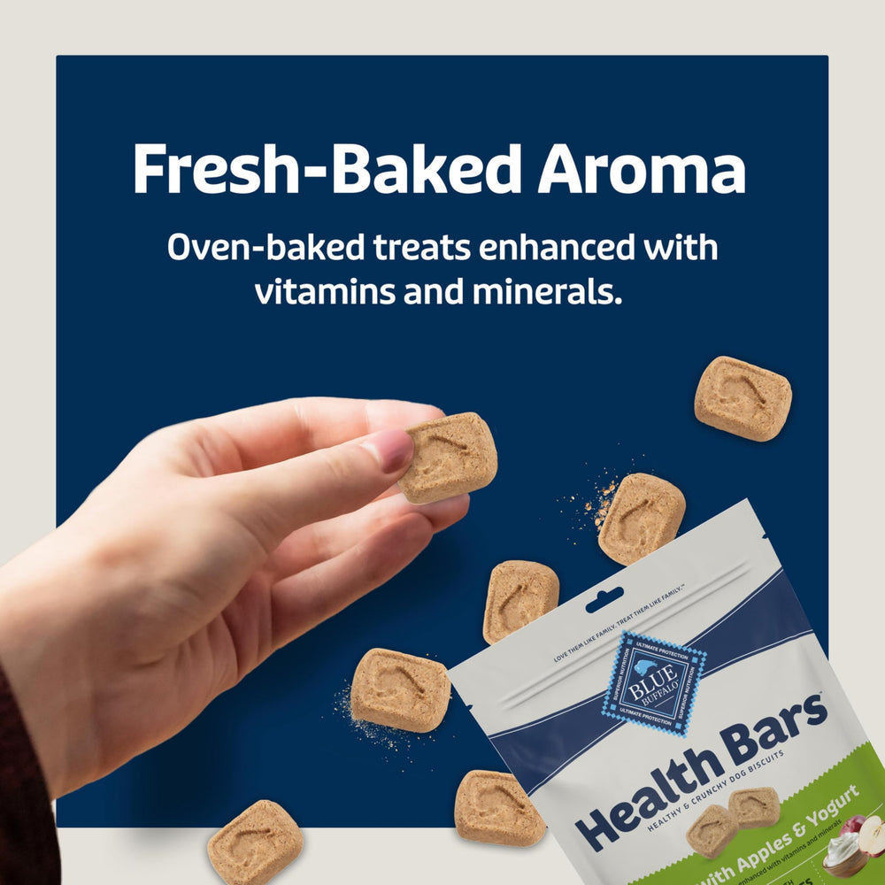 Blue Buffalo Health Bars Mini, omega 3 y antioxidantes para perros activos.