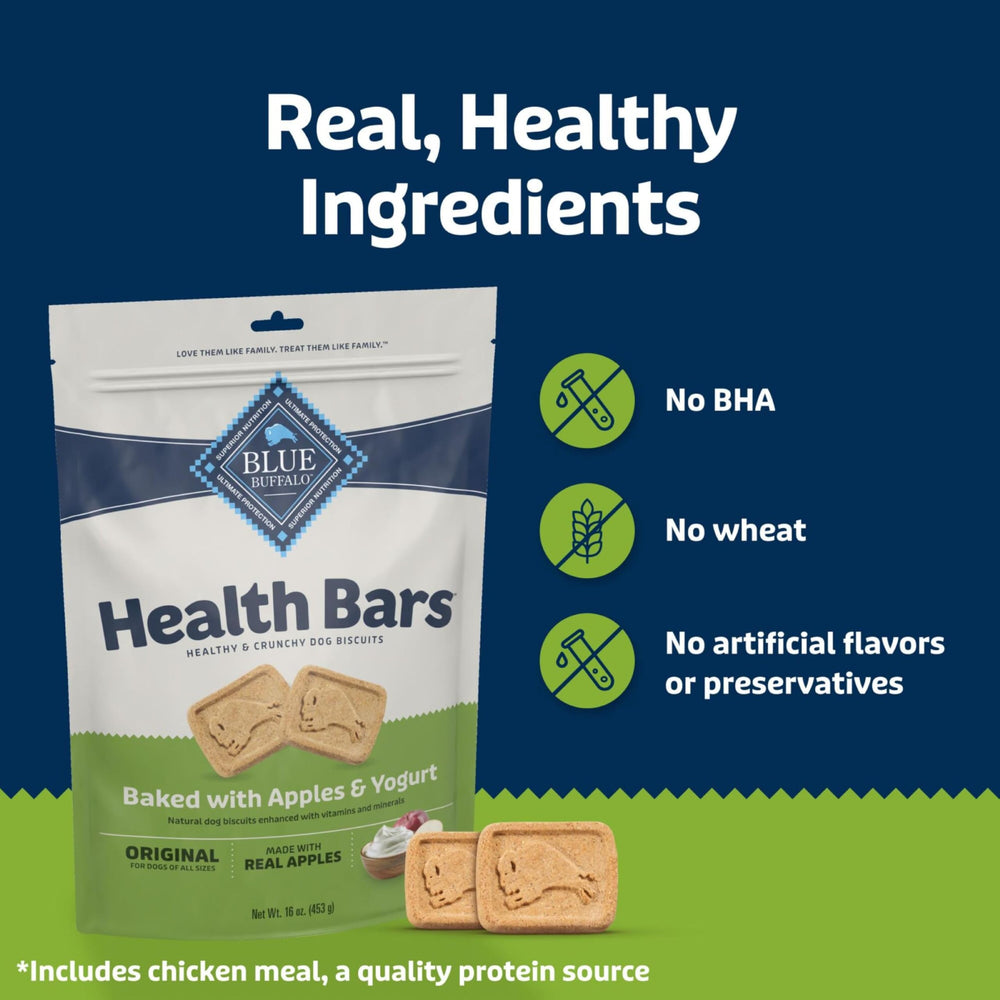 Blue Buffalo Health Bars Mini, apto para perros de todas las razas y edades.