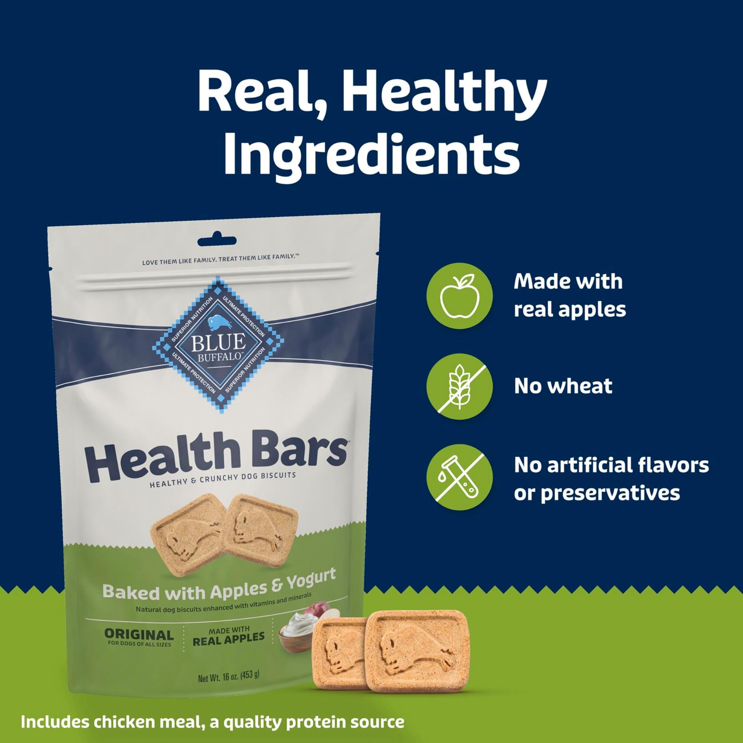 Blue Buffalo Health Bars: Omega 3 y antioxidantes para apoyo diario