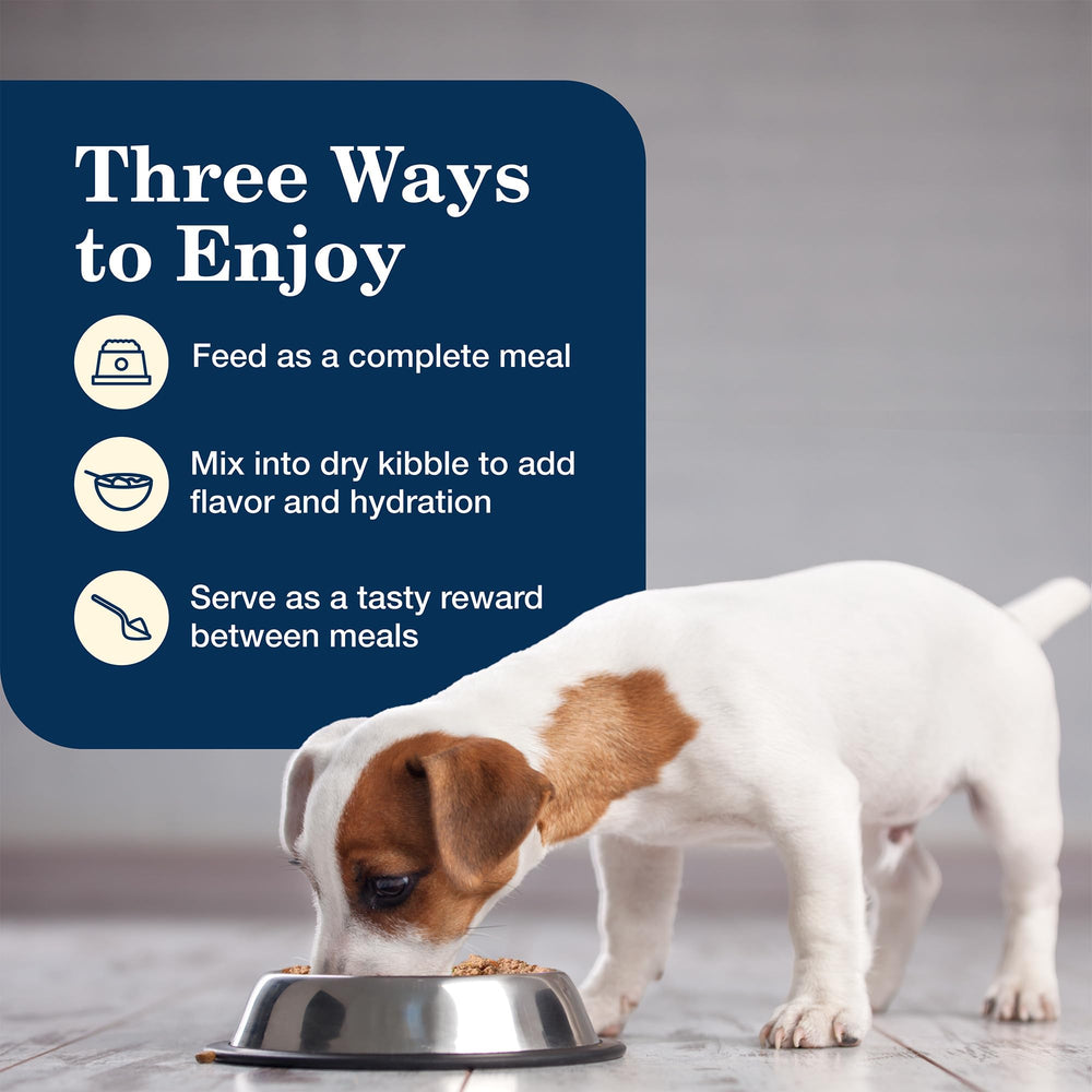 Blue Buffalo Homestyle Puppy: DHA para desarrollo cognitivo.